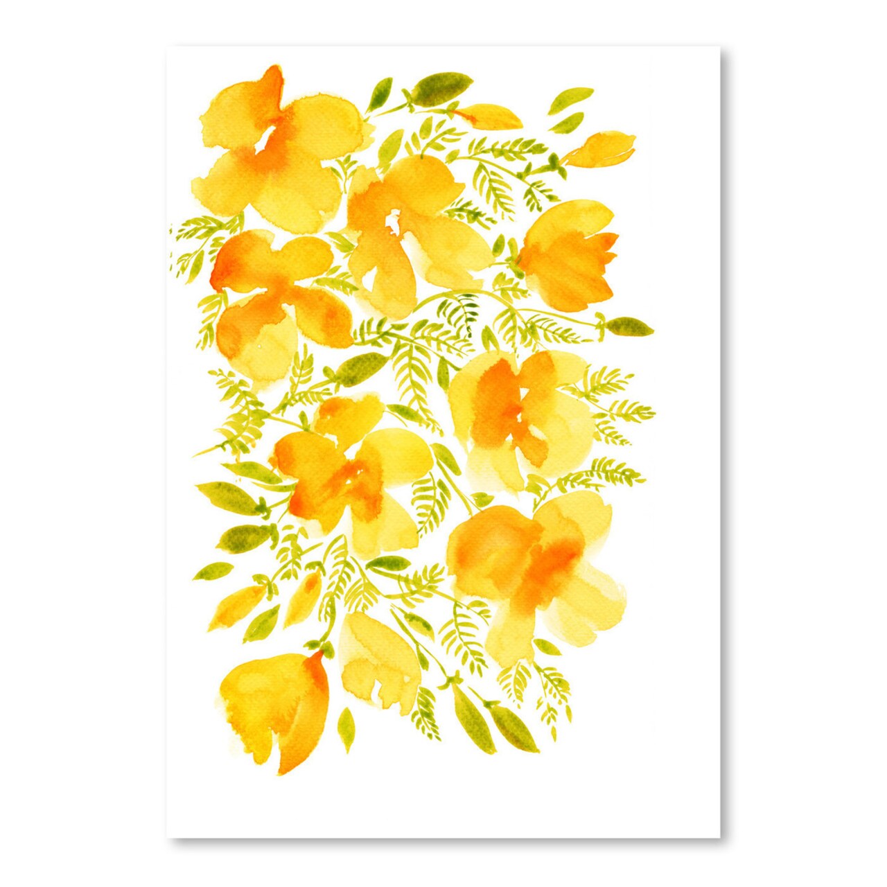 Yellow Bohemian Poppies 4 by Blursbyai  Poster Art Print - Americanflat